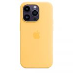 Apple Capa Silicone iPhone 14 Pro MagSafe Amarelo Solar