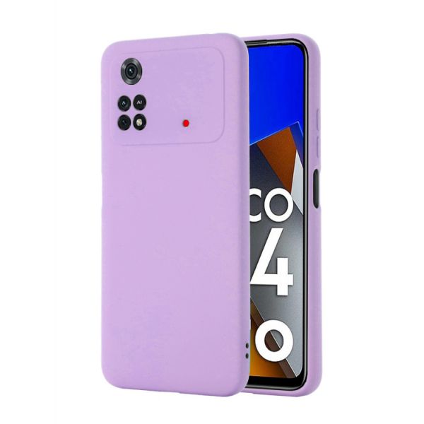 Capa Xiaomi Poco M4 Pro 4g Silky Lilás Kuantokusta 1145