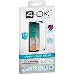 4-OK Película Proteção de Ecrã Vidro Temperado para iPhone 14 Plus Black