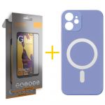 Accetel Pack 2x Película de Vidro Temperado Full + Capa Accetel iPhone 11 Compatível com Magsafe Magnetic Violet - 8434010338464