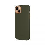 Moshi Capa Napa MagSafe para iPhone 14 Plus Army Green