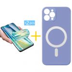 Skyhe Pack 2x Película de Hidrogel + Capa Skyhe iPhone 14 Pro Max Compatível com Magsafe Magnetic Violet - 8434010337719