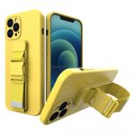 Hurtel Capa iphone 13 Mini Silicone Soft Amarelo