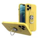 Hurtel Capa iphone 13 Mini com Suporte Amarelo