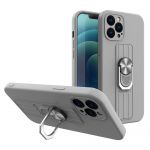 Hurtel Capa iphone 13 Mini com Suporte Prateado