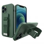 Hurtel Capa iphone 12 Mini Silicone Soft Verde Escuro