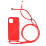 Capa para iPhone 12 Mini Silky Red com Cordão