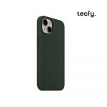 Tecfy Capa Liquid Silicone para iPhone 13 Mini Green