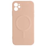 Avizar Capa Magsafe iphone 12 Mini Silicone Flexível Interior Soft-touch Mag Cover Pink - BACK-FASMAG-PK-12MI
