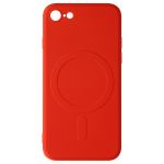 Avizar Capa iphone 7, 8, Se 2020 e 2022 Silicone Flexível Soft-touch Mag Cover Red - BACK-FASMAG-RD-IP7