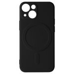 Avizar Capa Magsafe iphone 13 Mini Silicone Flexível Mag Cover Black - BACK-FASMAG-BK-13MI