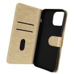 Avizar Capa Fólio para iphone 14 Pro Max Aba com Função de Suporte Gold - FOLIO-CHESTER-GD-14X