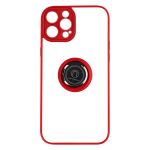 Avizar Capa iphone 14 Pro com Anel de Metal Bi-material Red - BACK-KAMEO-RD-14P