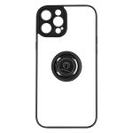 Avizar Capa iphone 14 Pro com Anel de Metal Bi-material Black - BACK-KAMEO-BK-14P