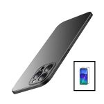 Kit Película de Vidro Temperado 5D Full Cover + Capa SlimShield para iPhone 14 Pro Max - Black