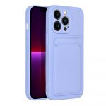 Capa para iPhone 14 Pro Silky Lilas com suporte de cartões