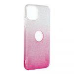 Capa para iPhone 14 Pro Brilhantes Alta Qualidade Degradê Silver Pink