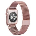 Bracelete Milanese Com Fecho Magnético para Apple Watch SE (2022) 44mm Pink - 7427285820094