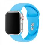 Bracelete Silicone para Apple Watch SE (2022) 44mm - Blue Céu - 7427285820018