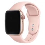 Bracelete Silicone para Apple Watch SE (2022) 44mm Pink - 7427285819999