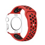 Bracelete Desportiva para Apple Watch SE (2022) 44mm - Vermelho / Preto - 7427285819838