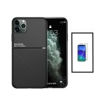 Kit Capa Traseira Magnética Anti Choque + Película de Vidro Temperado GorilasGlass para iPhone 14 Pro Black - 7427285817704