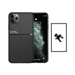 Kit Capa Traseira Magnética Anti Choque + Suporte Magnético Com Pernas para iPhone 14 Pro Black - 7427285817698