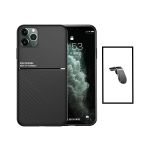 Kit Capa Traseira Magnética Anti Choque + Suporte de Carro Magnético L para iPhone 14 Pro Black - 7427285817681