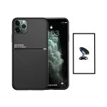 Kit Capa Traseira Magnética Anti Choque + Suporte Magnético para iPhone 14 Pro Black - 7427285817674
