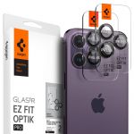 2x Películas Vidro Temperado Câmara Traseira SPIGEN OPTIK para iPhone 14 Pro Max