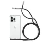 Capa de Gel Transparente Antichoque com Cordão para iPhone 14 Pro Max