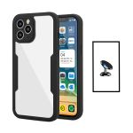 Kit Capa Anti-crash 360 Protection + Suporte Magnético de Carro para iPhone 14 Pro Max - Black