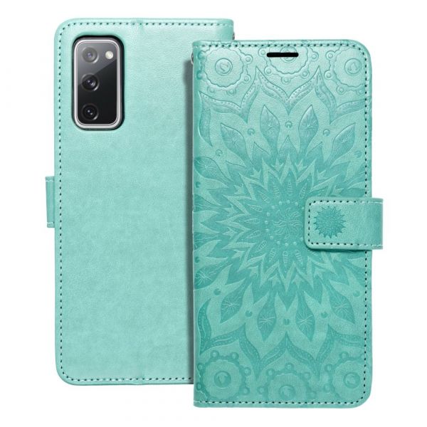 Capa Samsung Galaxy S20 Fe Flip Cover Mandala Verde E Slot Cartões Kuantokusta