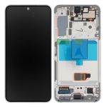 Bloco Completo Samsung Galaxy S22 Ecrã LCD Táctil Original Samsung Branco - LCD-SAM-WH-S22R
