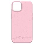 Just Green Capa iPhone 13 Rosa Reciclável - Back-bio-pk-ip13