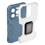Avizar Capa iPhone 14 Pro Anti-choque Híbrida com Anel de Suporte Magnético Branco - Back-mega-wh-14p