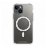 Capa iPhone 13 Silicone com suporte magnético (compatível c/ MagSafe) - Transparente - 1000576