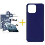 Accetel Pack 2x Película de Câmara + Capa Accetel Apple iPhone 14 Pro Max Silicone Liso Blue - 8434010328229
