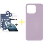 Skyhe Pack 2x Película de Câmara + Capa Skyhe Apple iPhone 14 Pro Silicone Líquido Purple - 8434010318763