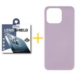 Accetel Pack 1x Película de Câmara + Capa Accetel Apple iPhone 14 Pro Silicone Líquido Purple - 8434010318435