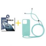Accetel Pack 1x Película de Câmara + Capa Accetel Apple iPhone 14 Pro Gel Rope Green Água - 8434010318367