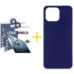 Skyhe Pack 2x Película de Câmara + Capa Skyhe Apple iPhone 14 Pro Silicone Liso Blue - 8434010318596