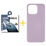 Skyhe Pack 1x Película de Câmara + Capa Skyhe Apple iPhone 14 Pro Silicone Líquido Purple - 8434010318107