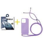 Skyhe Pack 1x Película de Câmara + Capa Skyhe Apple iPhone 14 Pro Gel Rope Violet - 8434010318022