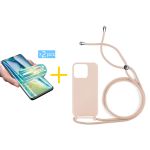 Accetel Pack 2x Película de Hidrogel + Capa Accetel Apple iPhone 14 Pro Gel Rope Pink Pastel - 8434010317711