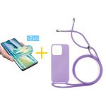 Accetel Pack 2x Película de Hidrogel + Capa Accetel Apple iPhone 14 Pro Gel Rope Violet - 8434010317698