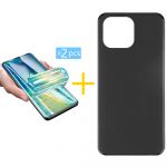 Skyhe Pack 2x Película de Hidrogel + Capa Skyhe Apple iPhone 14 Pro Silicone Liso Black - 8434010317254