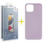Skyhe Pack 2x Película de Vidro Temperado Anti-estático + Capa Skyhe Apple iPhone 14 Plus Silicone Líquido Purple - 8434010307385