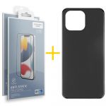 Skyhe Pack 2x Película de Vidro Temperado Anti-estático + Capa Skyhe Apple iPhone 14 Pro Silicone Liso Black - 8434010315953