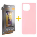 Accetel Pack 2x Película de Vidro Temperado Full + Capa Accetel Apple iPhone 14 Pro Silicone Liso Pink - 8434010313676